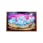 Running Horses Vastu Framed Painting